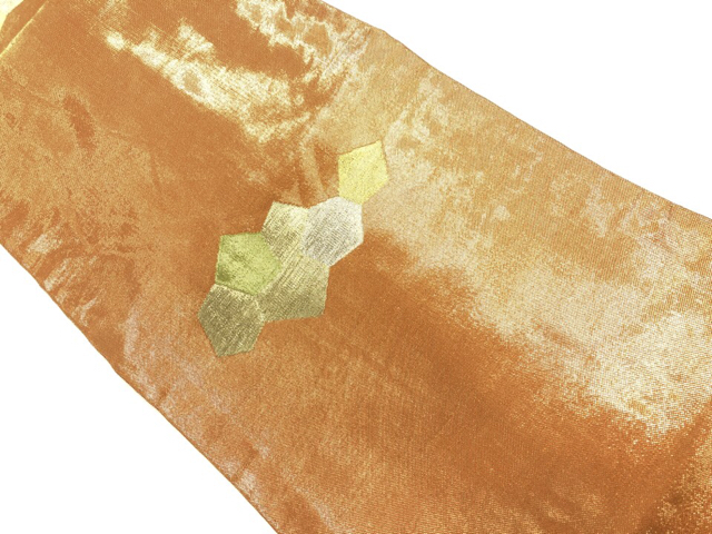 リサイクル　抽象模様織出し名古屋帯